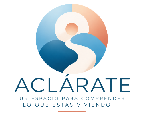 Logotipo de Aclárate: un espacio para comprender lo que estás viviendo